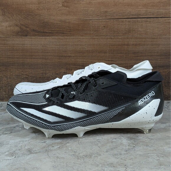 Adidas Adizero Electric Snack Attack Men\'s 11.5 Oreo Football Cleats IE4401 main image 12